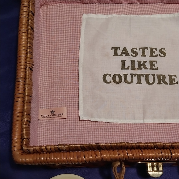 Rare htf juicy couture picnic basket child's tea set - Picture 9 of 12